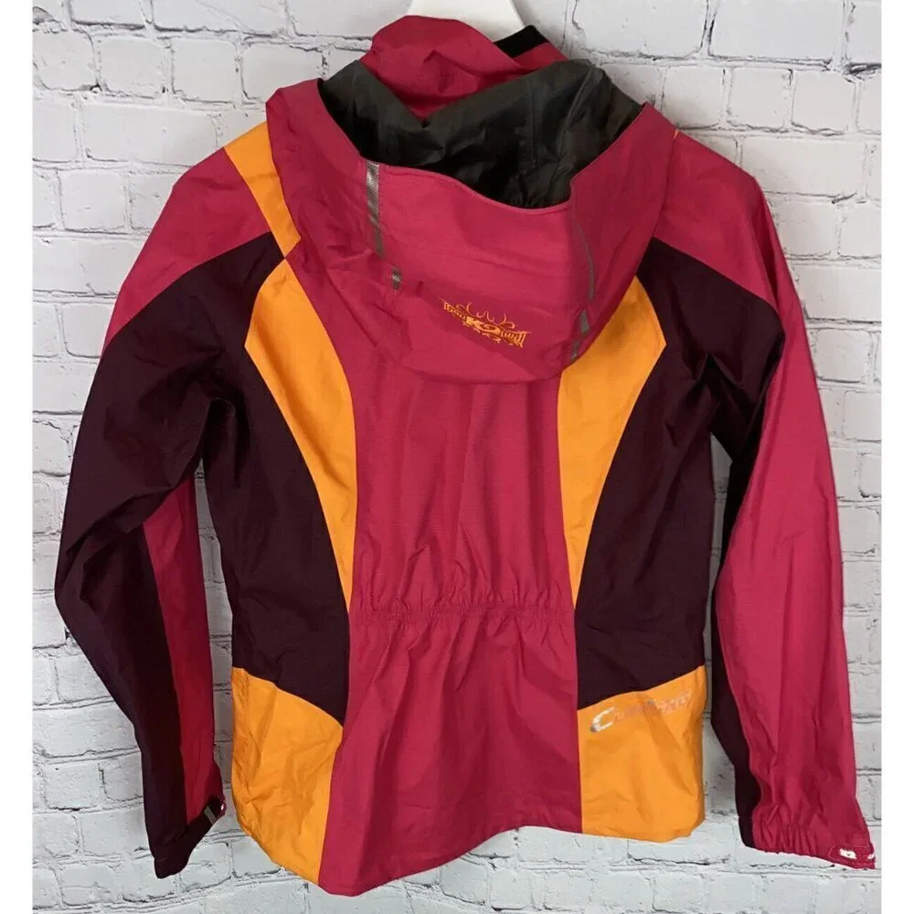 K2 GORE-TEX Girls' Pink Orange Ski Shell Jacket Coat Size 90 EUC